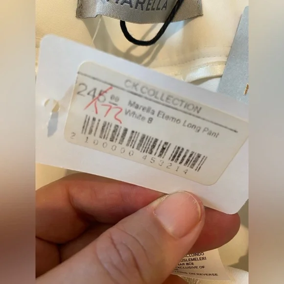 NWT Marcella white cropped pants - Beautifully made! Size 8 - Picture 6 of 14